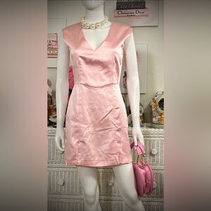 Zara Mini Dress Cocktail Shift Style in blush pink Size Small NWT